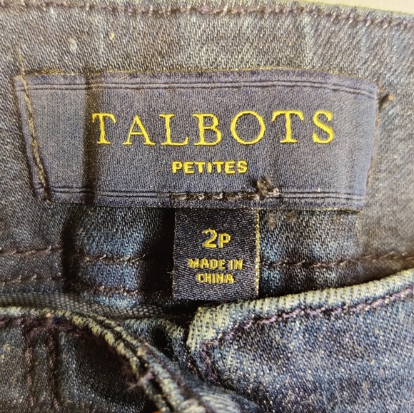 Talbots dark blue denim mini skirt Women's size 2p - Picture 3 of 3